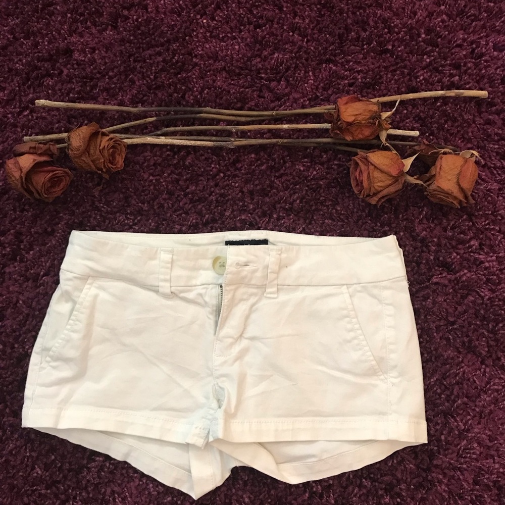 All white American eagle white shorts